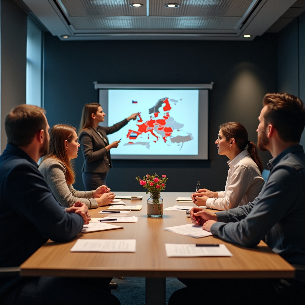 Group workshop session on working abroad rights and formalities